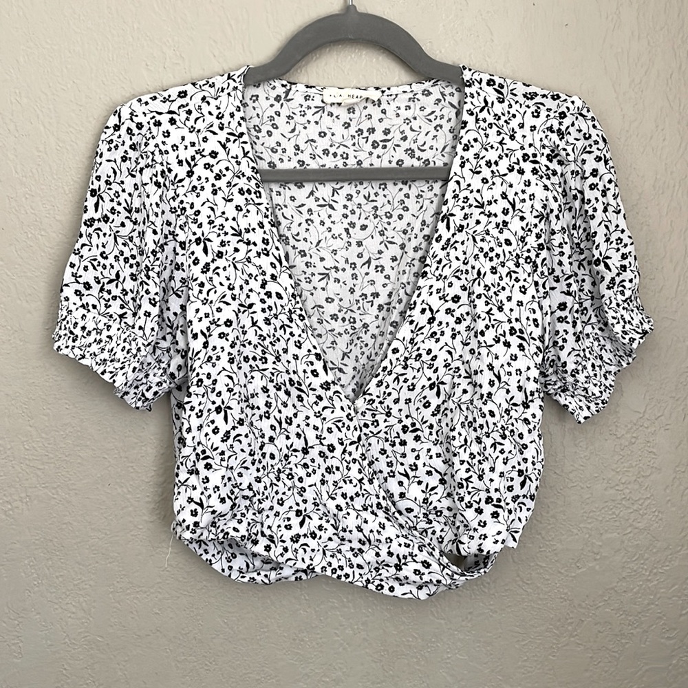 LA Hearts crop top